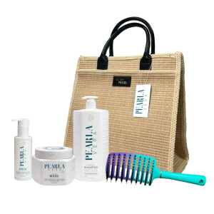 ערכת פרלה וורה שמפו, מסכה, סרום ומברשת