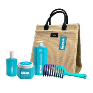 ערכת אבסולוט ריפייר שמפו, מסכה, סרום ומברשת