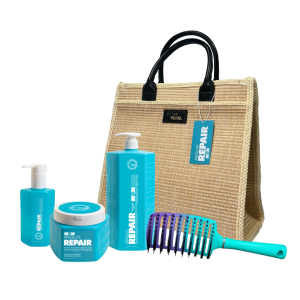 ערכת אבסולוט ריפייר 80/20 שמפו, מסכה, סרום ומברשת