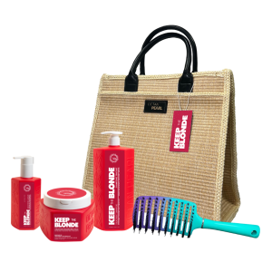 ערכת קיפ דה בלונד שמפו, מסכה, סרום ומברשת